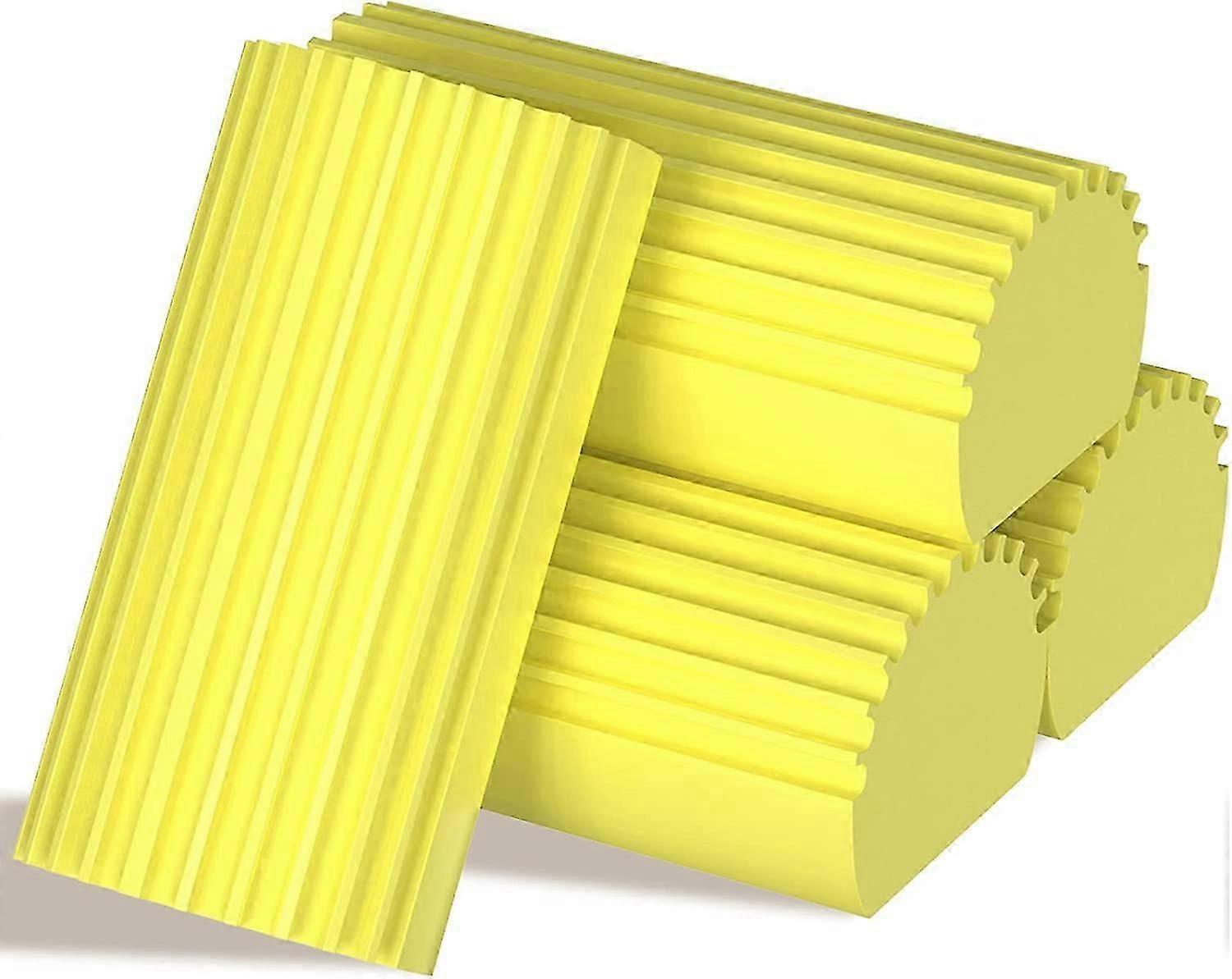 4Pack Damp Clean Duster Sponge, Sponge Cleaning Brush, Duster for Cleaning Blinds, Glass, Baseboards, Vents, Railings, Mirrors, Window Track Grooves a