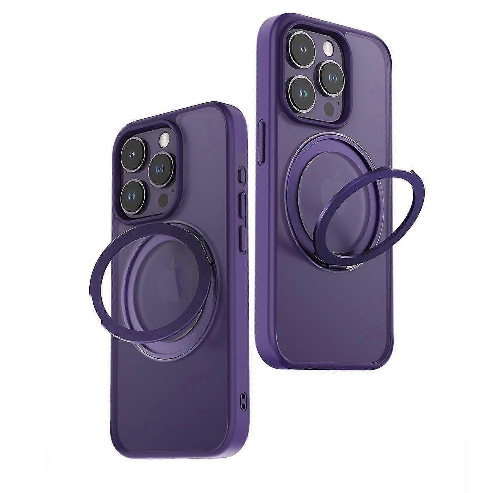 for iPhone 15 Pro Max/15 Ultra Case with 360 Rotatable Magnetic Ring[Compatible with Magsafe][Invisible Kickstand] Slim Phone Cover