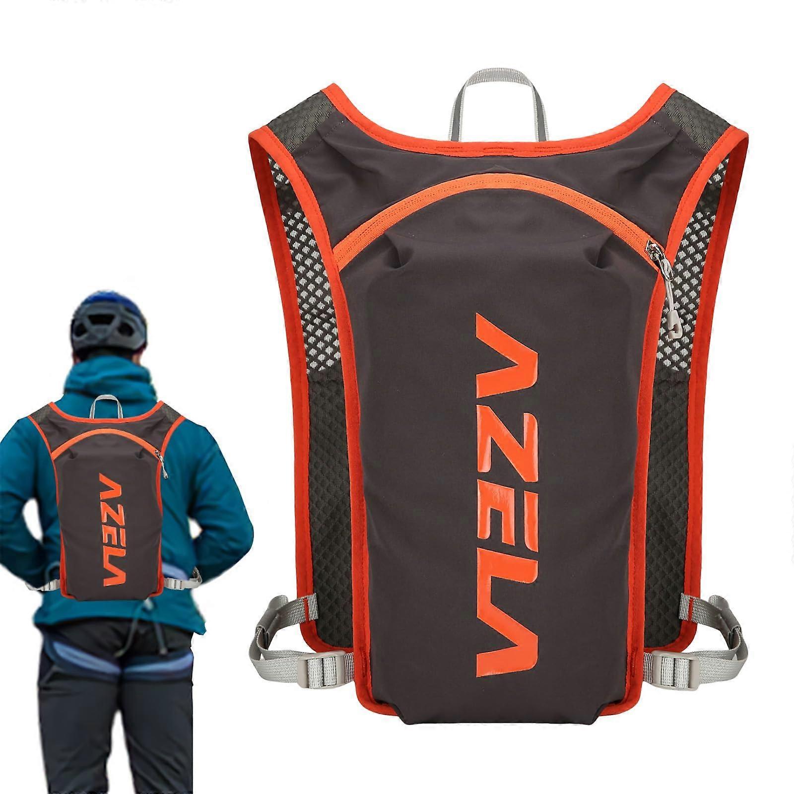 Hydration Vest Unisex Lightweight Pack Water Bladder Compatible Soft Bottle Friendly Breathable Deep Gray Size M