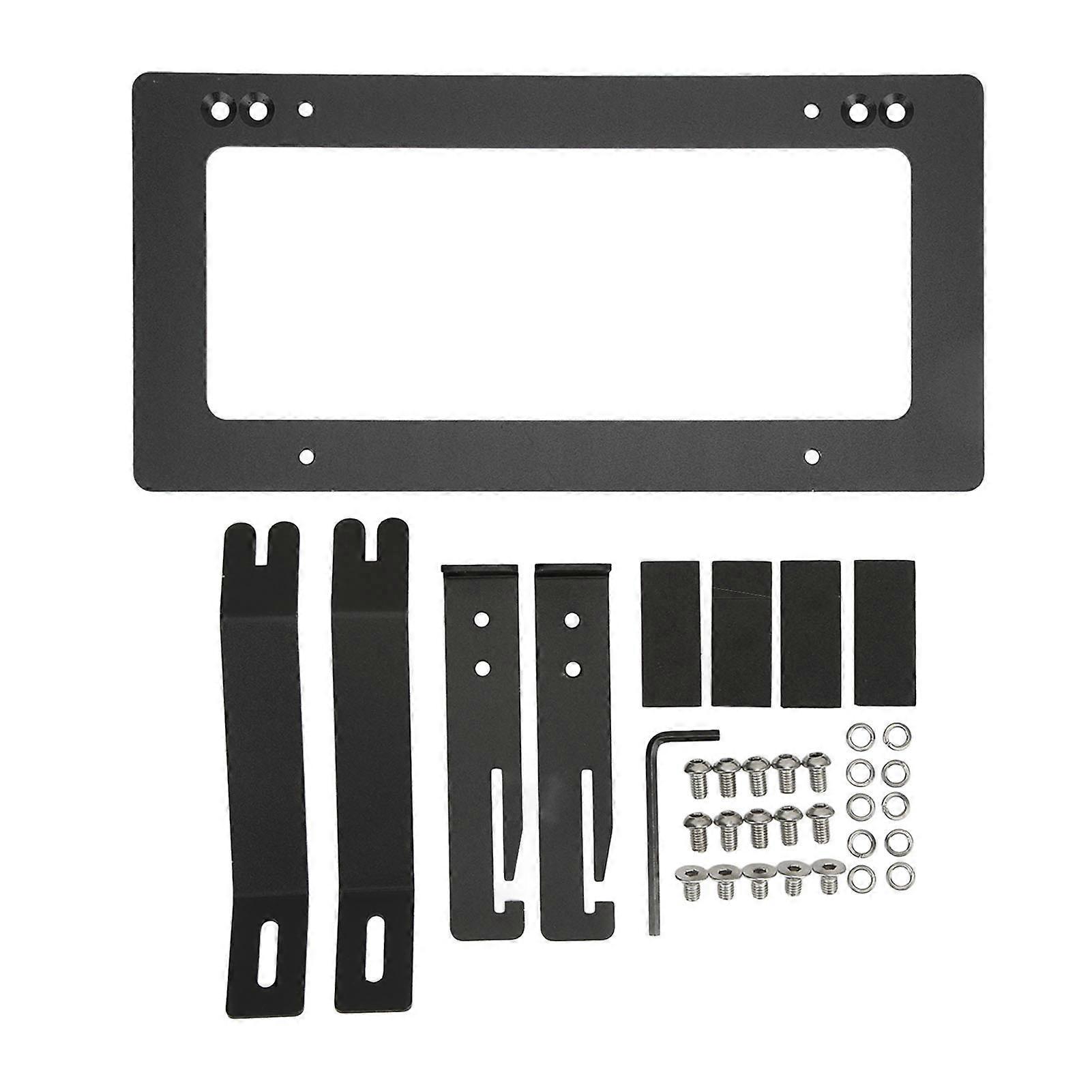 Car Front License Plate Frame Mount Bracket Aluminium Alloy Replacement for Tesla Model Y 2017‑2022