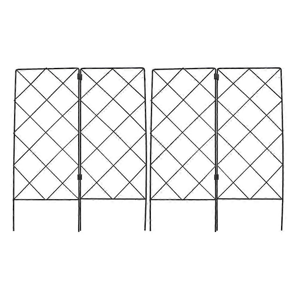 Flower Climbing Frame Iron Material Rectangular Shape Encourage Vertical Growth Suitable For Farmers 21.03X15.92X0.12IN 2Pcs