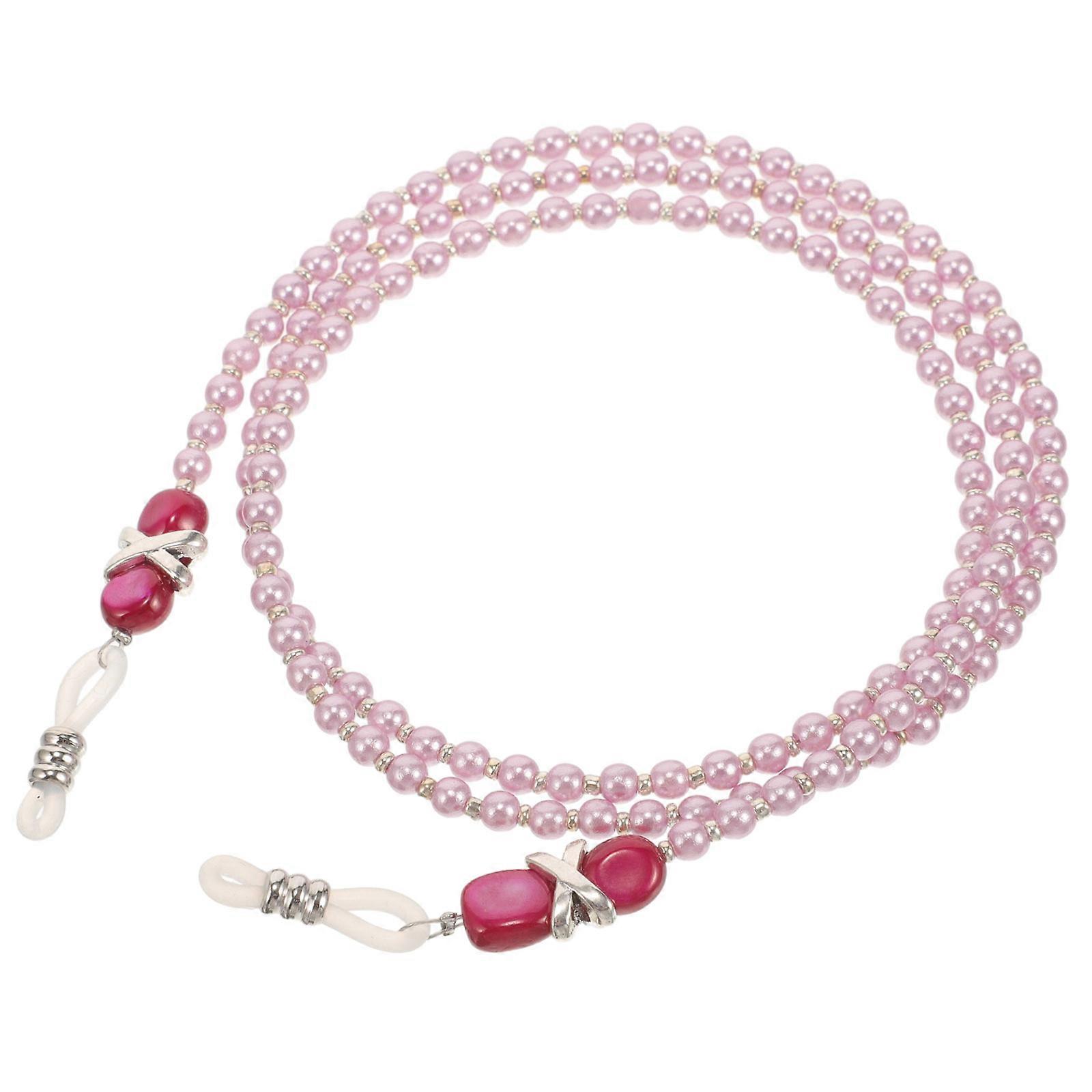 Elegant Imitation Pearl Beaded Eyeglass Chain for Women – Secure Strap for Reading & Sunglasses, Versatile Accessory for Outdoor & Events – Stylish