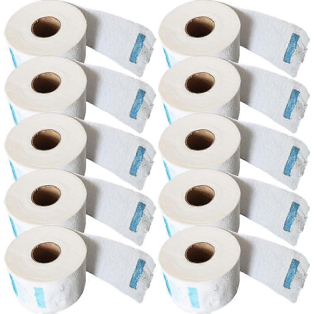 Disposable Barber Paper Neck Protector Hygiene for Home Use Rectangular Shape 4.1×4.1×2.6in 10 Rolls