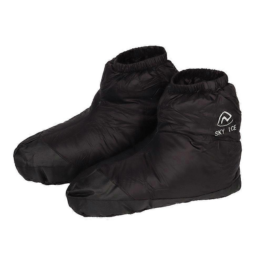 Waterproof Down Slipper Boots Lightweight Down Socks Stuffed Booties Down Feet CoversYMHC