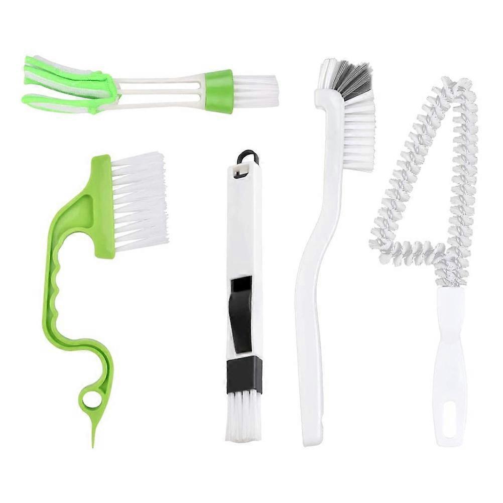 5pcs Ergonomic Deep Cleaning Brush Set Durable Lightweight Grout Remover for Tiles, Grooves, Corners & Narrow Spaces – Easy to Use Home Cleaning