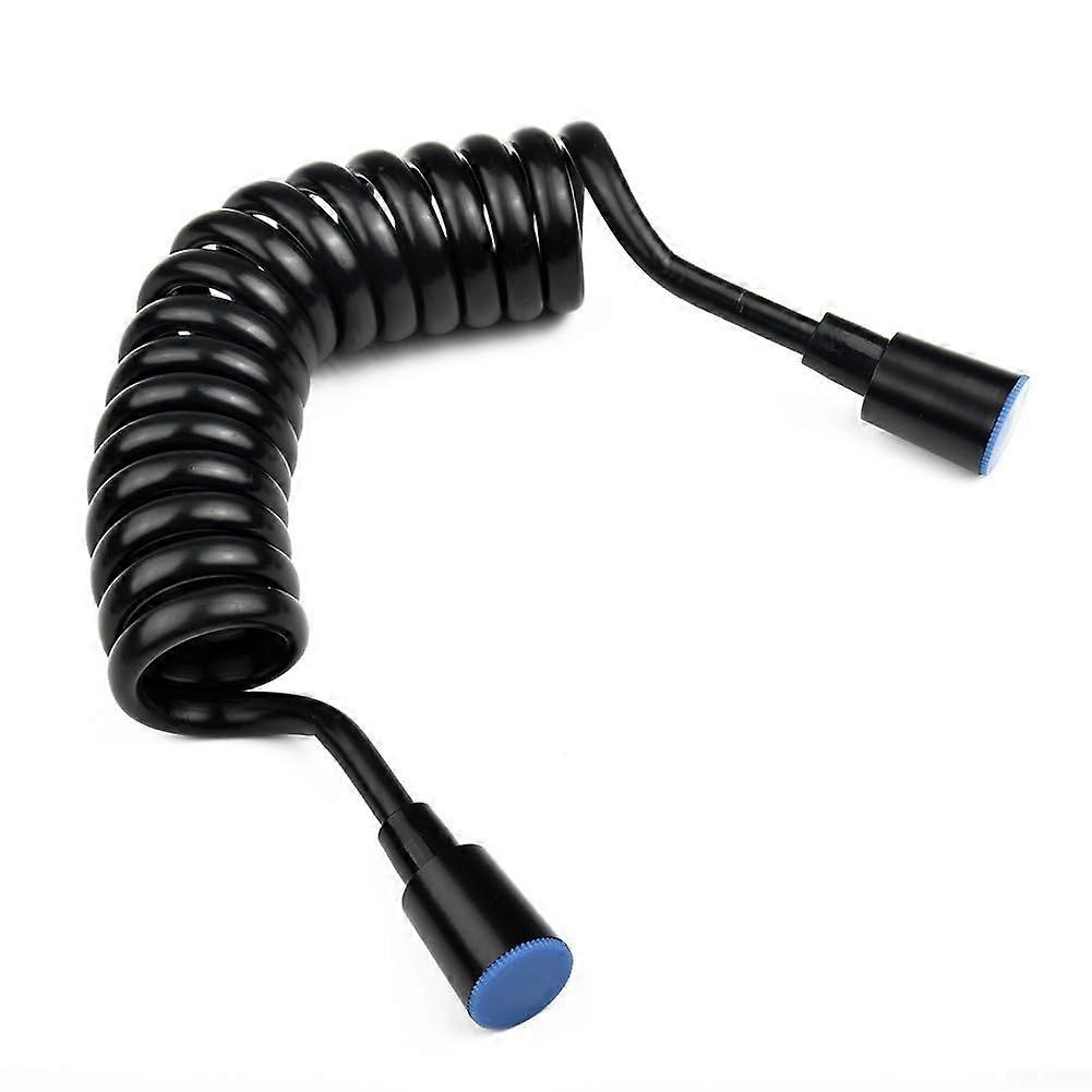 "Bidet Connection 2m Flexible Retractable Spring Shower Hose for Easy Installation and Compatibility with Standard Fixtures"
