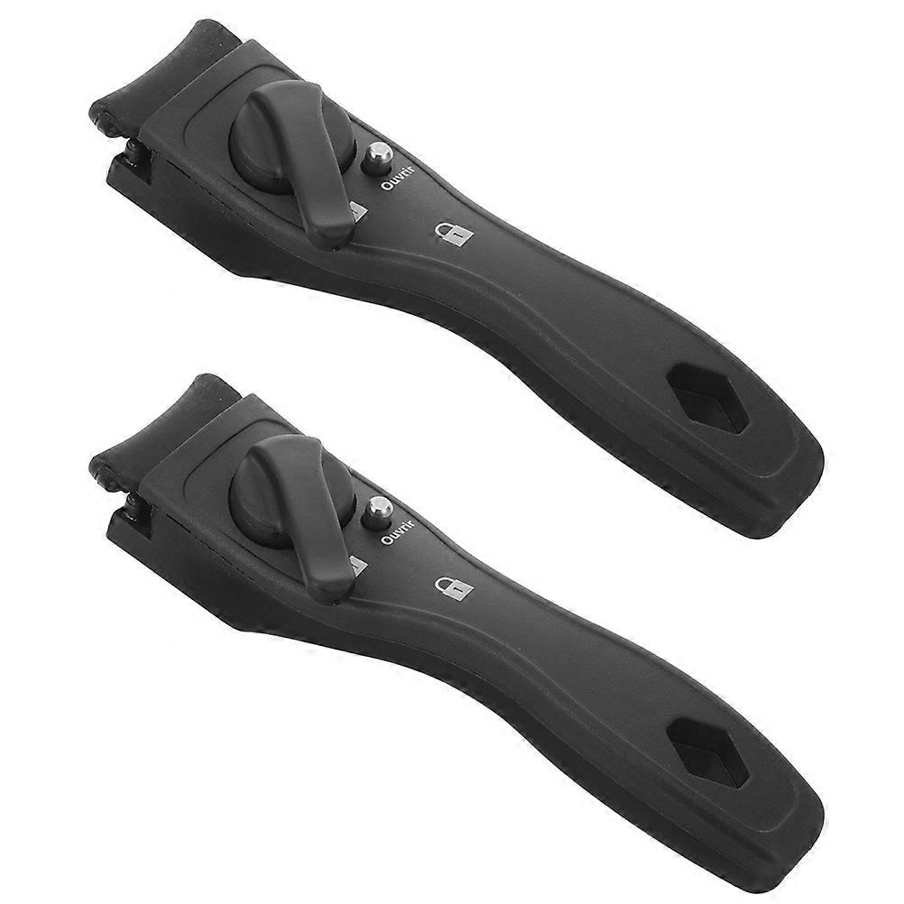 Removable Pot Handle Set Anti-Scald Ergonomic Cookware Handle Home Cooks 19.50X4.00X4.00CM 2Pcs