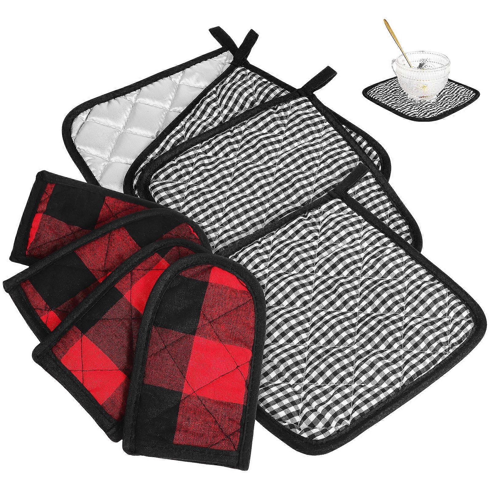 Pot Grip Sleeves Heat Resistant Mats Handle Covers for Frying Pans Cast Cookware Kitchen Countertop Protector Non Slip Cooking Supplies