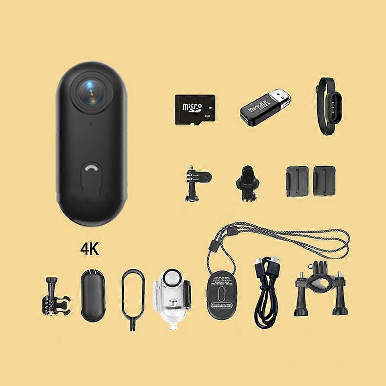 4K Mini WIFI Action Camera 128GB Thumb POV Portable Body Cam
