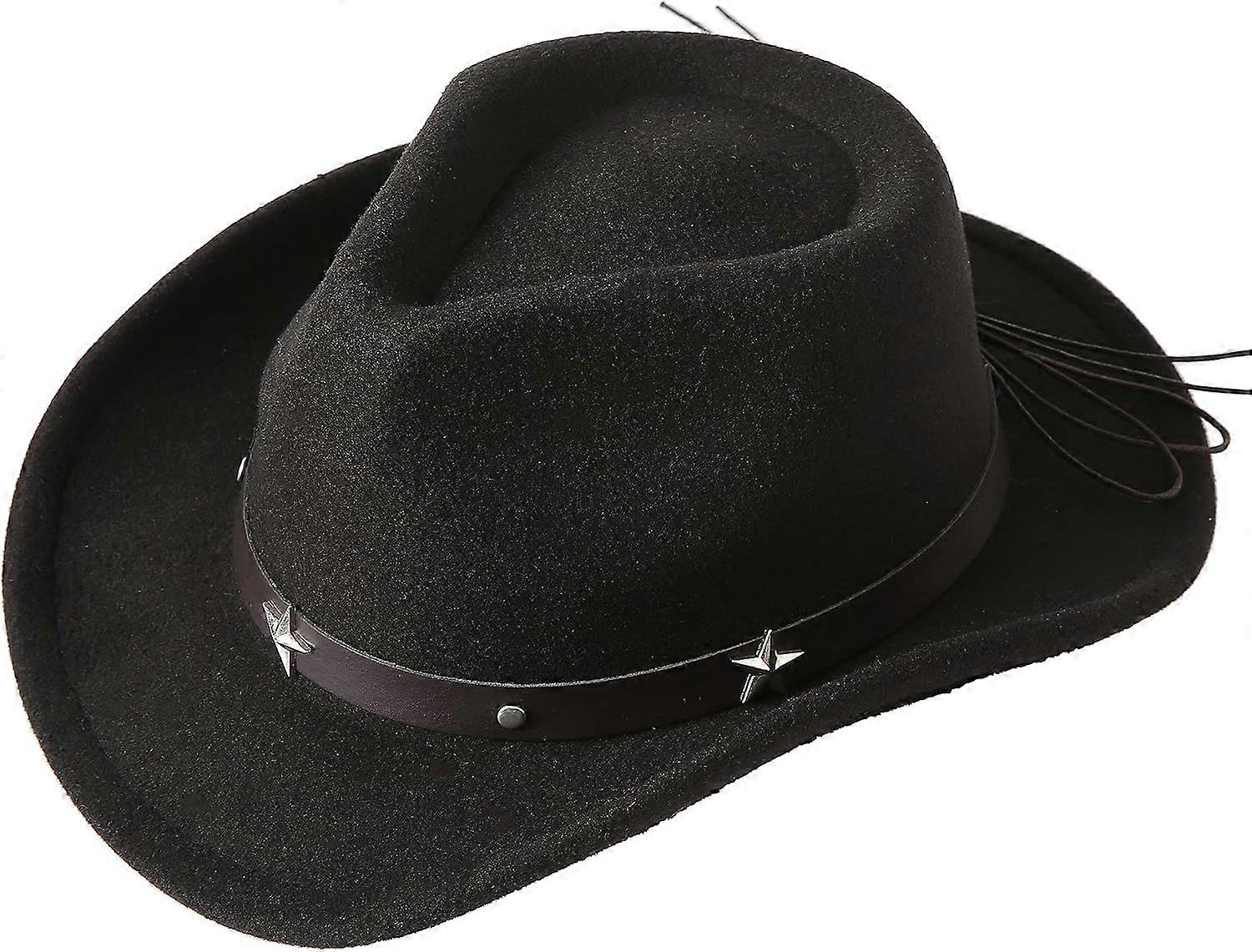 2025 أحدث نموذج أطفال بنات بنين قبعة رعاة البقر الغربية مع حزام مشبك