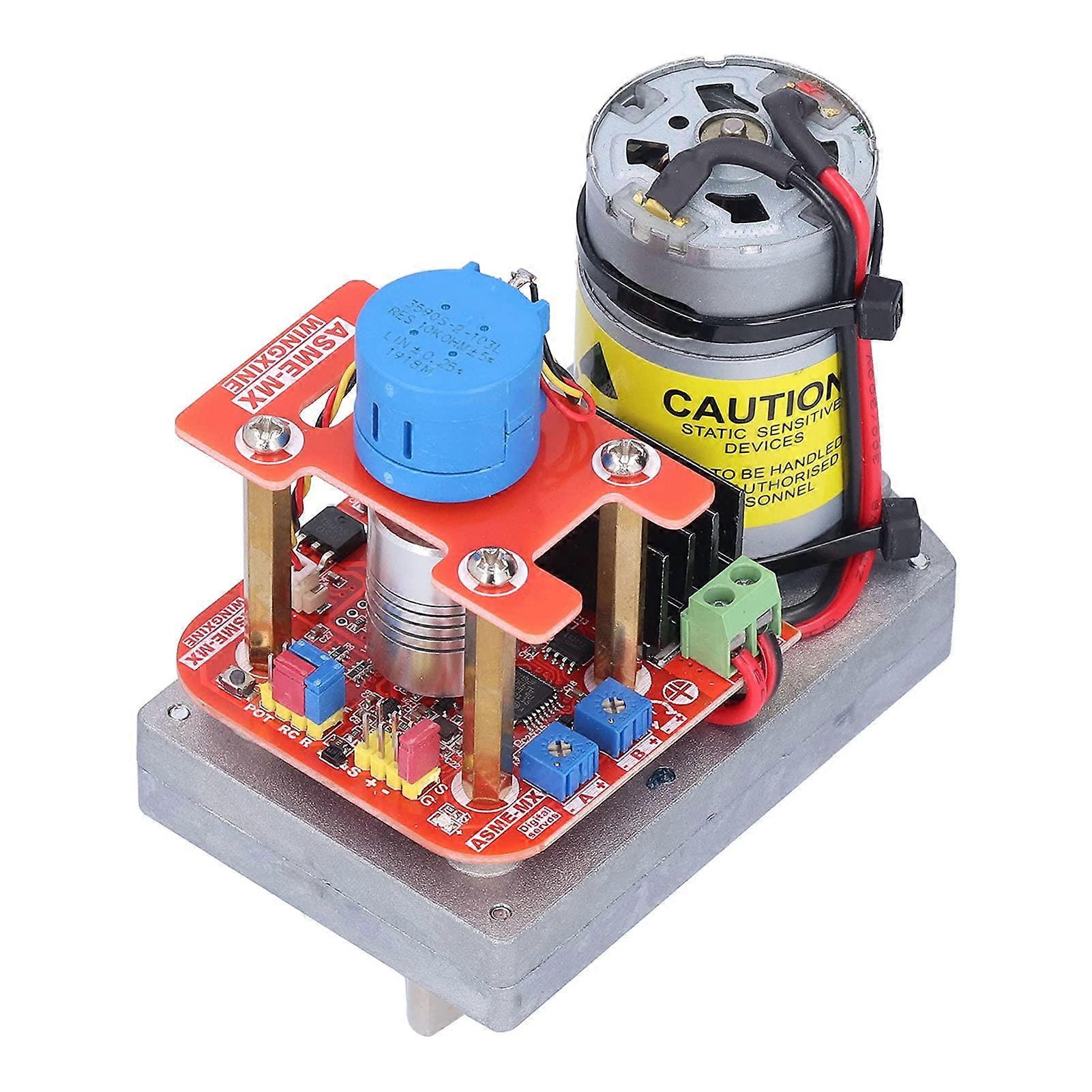 Hochtorsionsmikro -Servo -Treiber: 3600-Degree Adjustable Angle, Aluminum Alloy Servo Motor For Multi-Channel Controller
