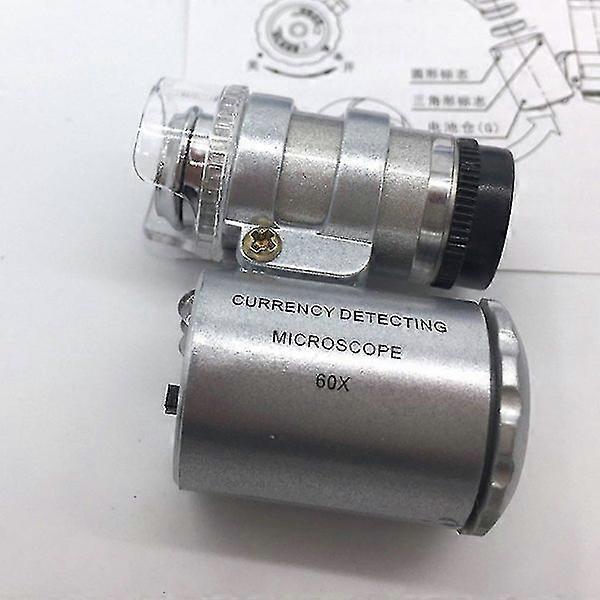 60x LED microscope small pocket magnifier DXGHC