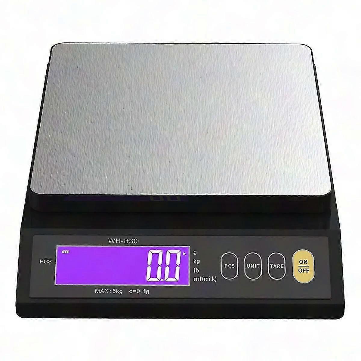 Digital Scale Rechargeable 0.1g Precision Kitchen Scale with Tare Auto Power Off Unit Conversion 10kg Capacity