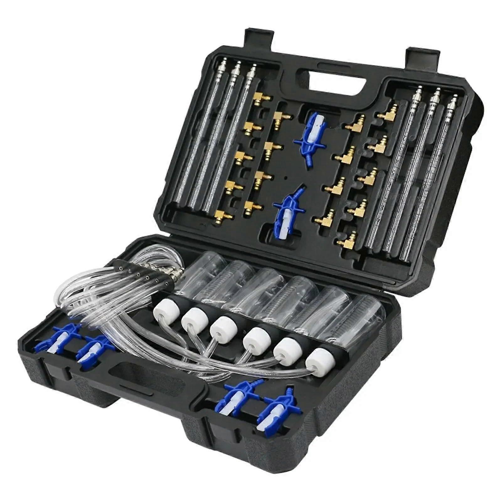 Diesel-Injektor-Durchflussmesser-Testset Diesel Injector Flow Meter Test Set For Vehicle And Truck Oil Injectors Black
