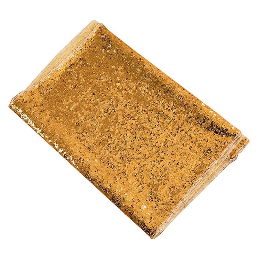 Rectangle Table Runner Creative Sequins Golden 180X30CM Decorative Holiday Day 1Set