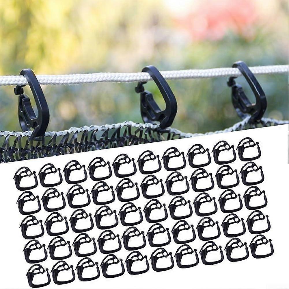 Pack of 50 fixing clips for sail fencing netting
