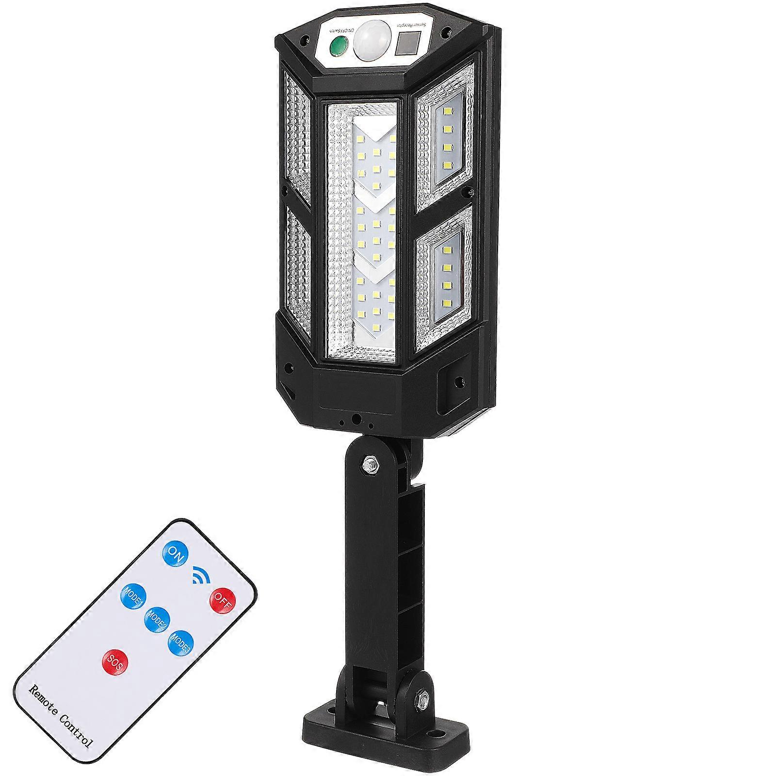 Solar Powered LED Street Light with Motion Sensor – Bright Outdoor Garden Lamp for Pathways, Patios, and Porches
