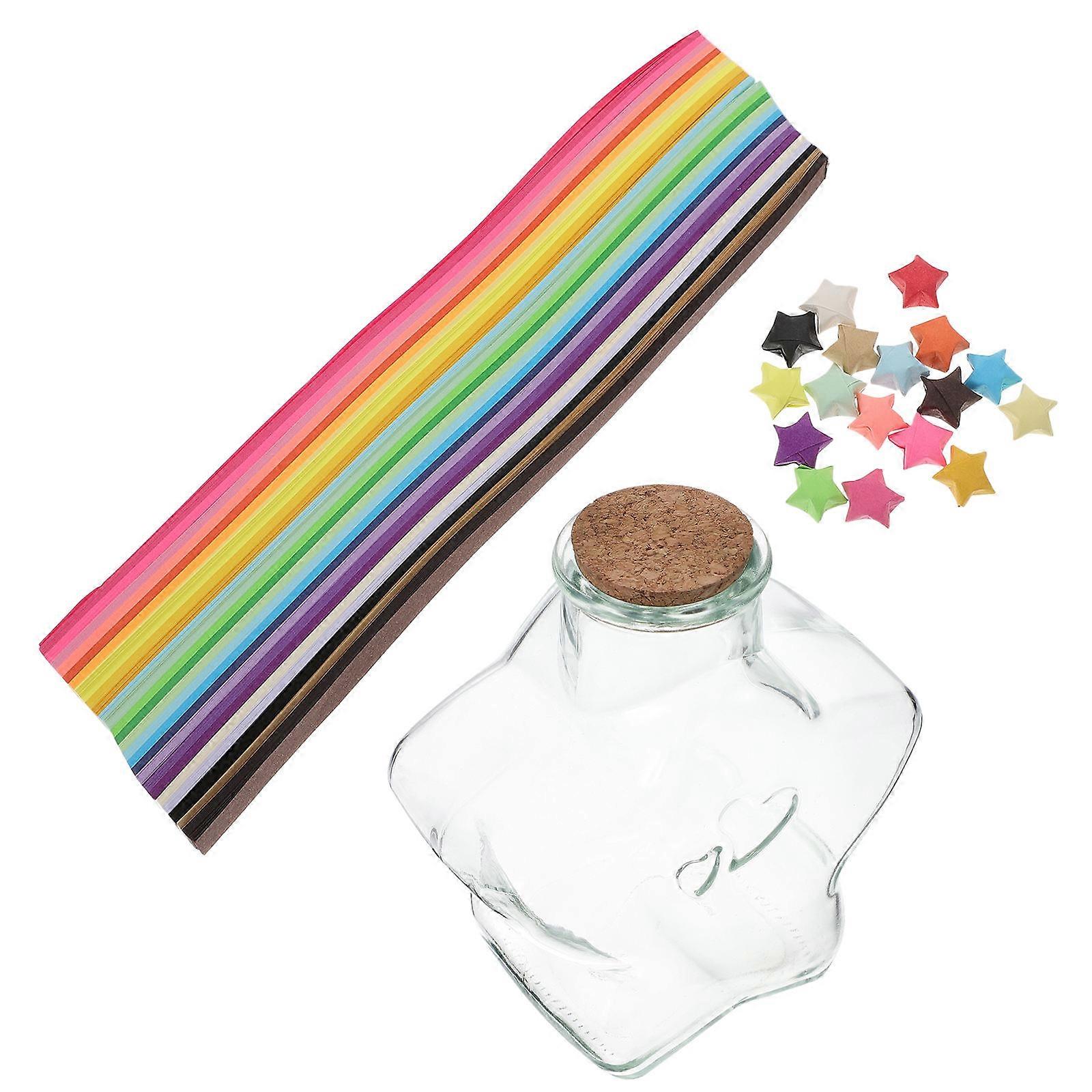 Star Making Paper Strips for Children and Adults Origami Accessories Gradient Blue 1 Set