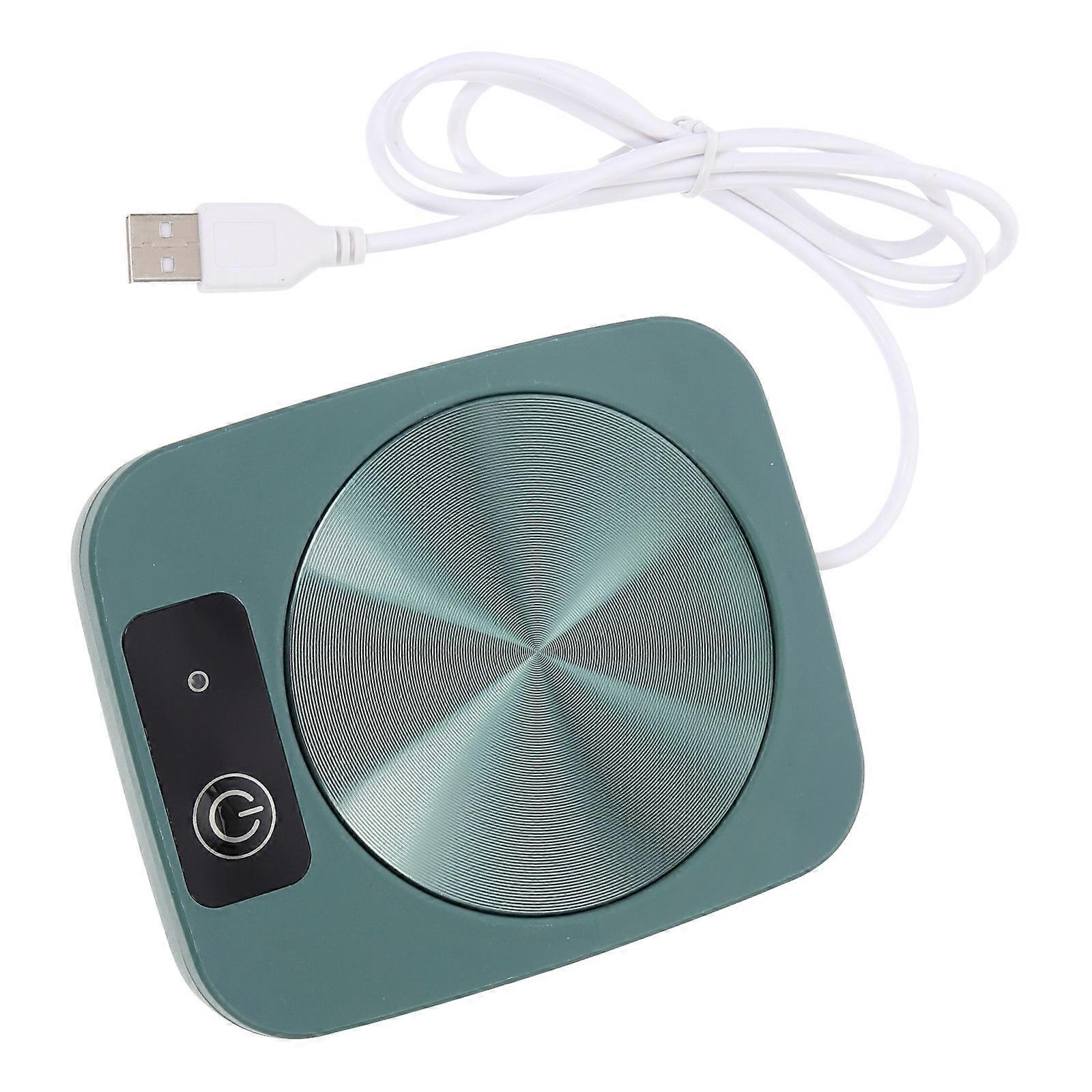 USB Heating Coaster for Coffee Mugs – Keeps Beverages Warm at Office Desk, Compatible with Cups, Mugs, Tea, Milk, and Soup