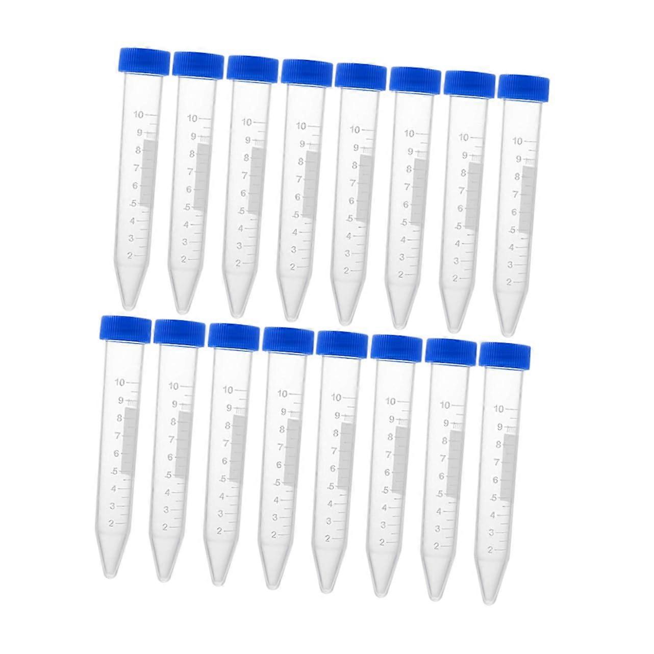 30 pieces urine sediment tubes with screw cap, transparent centrifuge tubes for laboratory applications, precise marking for reliable test results.