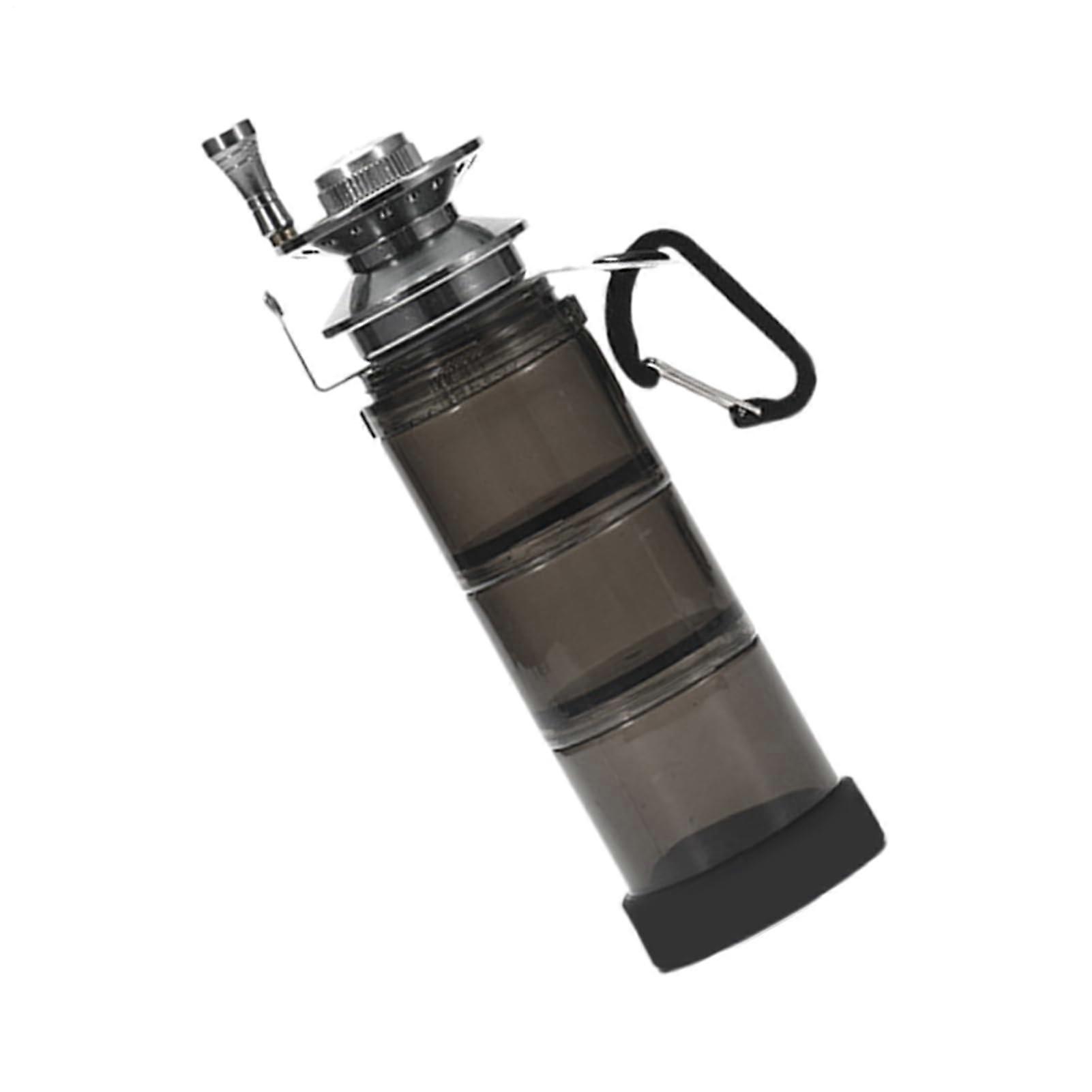 Fishing Bait Storage Waterproof Travel Bottle with TripleLayer Dividers, Portable for Outdoor Kayaking Camping Hiking Black