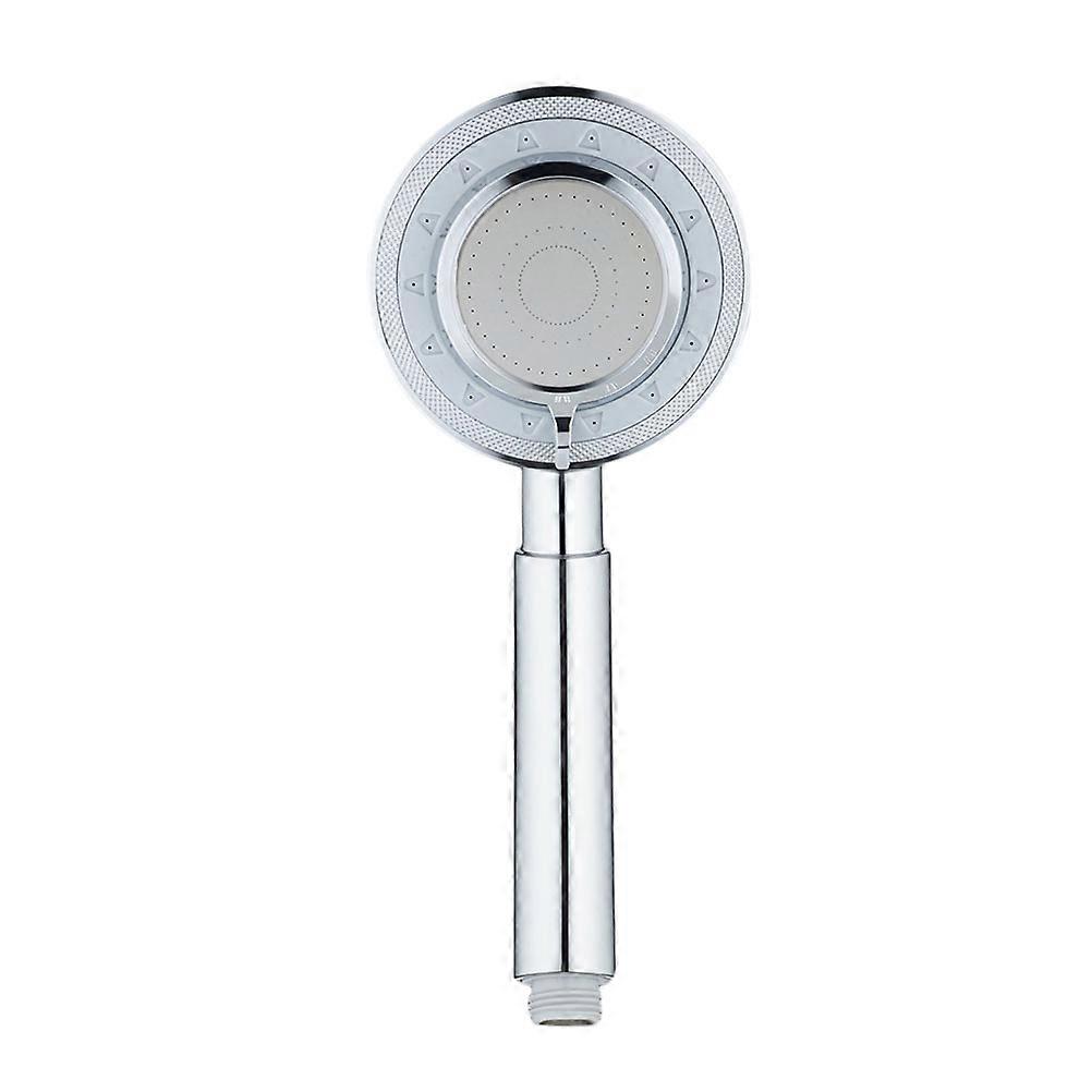 Handheld Shower Three Mode Adjustable Mirror Effect Showerhead for Bathroom Silver 24x10x5cm Pressurization Spray 1Pack