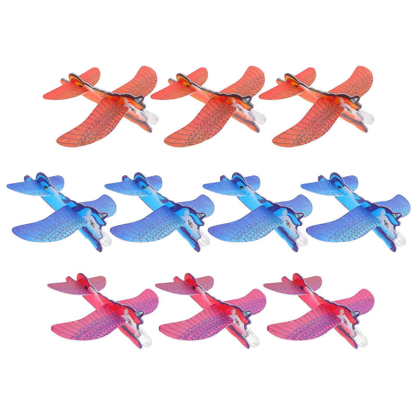 10pcs Airplane Assembly Gliders – Educational Hand Assembly Toy for Carnival Prizes, Party Favors & Outdoor Fun Activities for All Ages