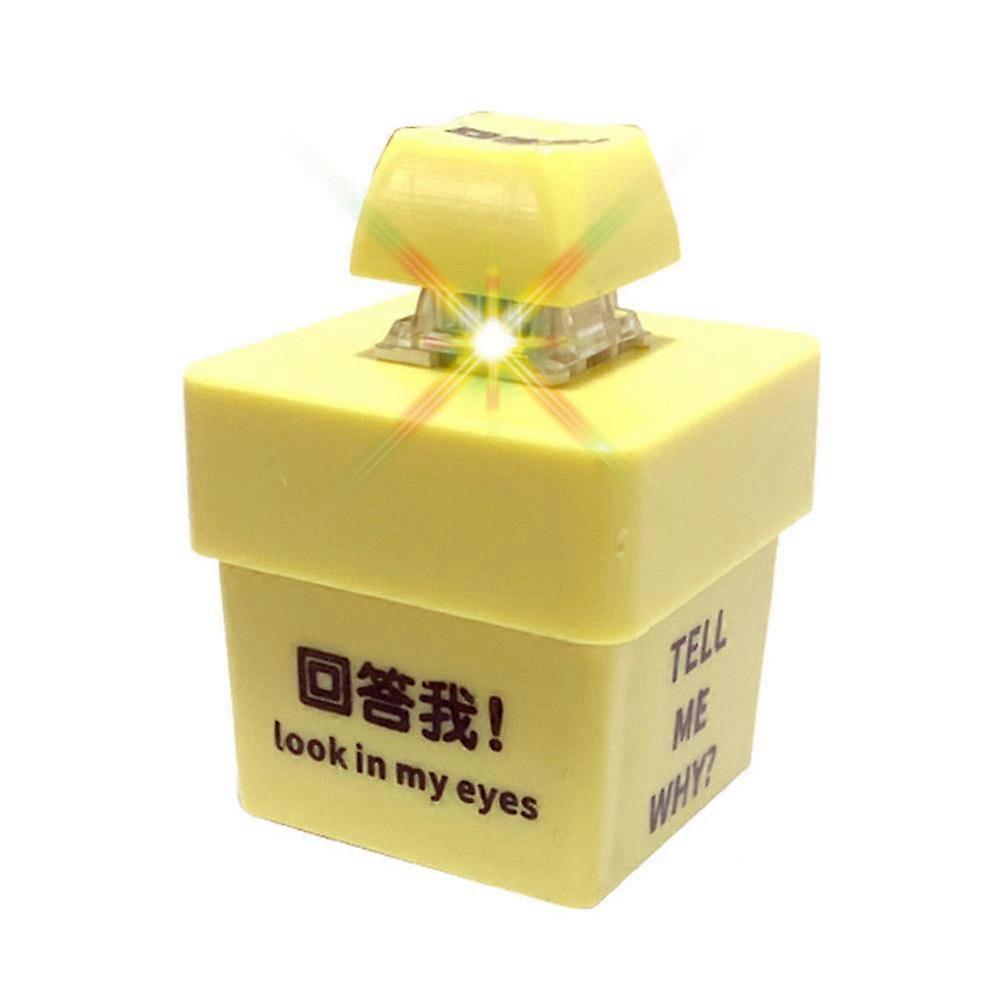 Creative Luminous Keychain Making A Sound Keyring Decompression Button Toy