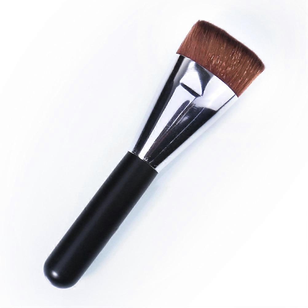 The **High Density Loose Powder Makeup Brush With Soft Synthetic Bristles and Plastic Handle** is a professional grade cosmetic brush designed for