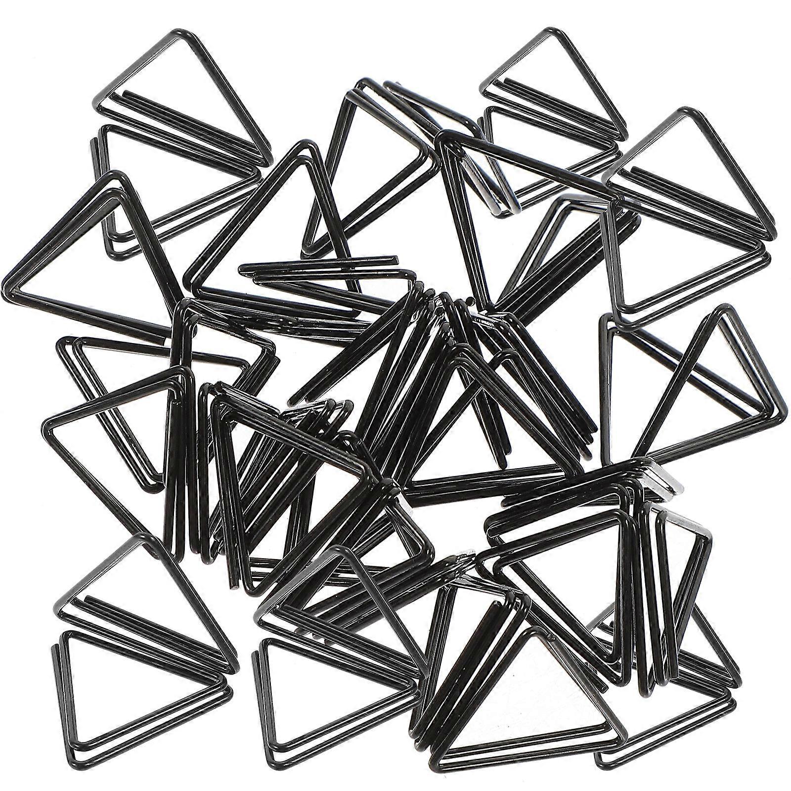 Triangle Memo Holding Card Number Stand Iron Place Card Clips Desktop Picture Photo Holders Daily Use 20Pcs
