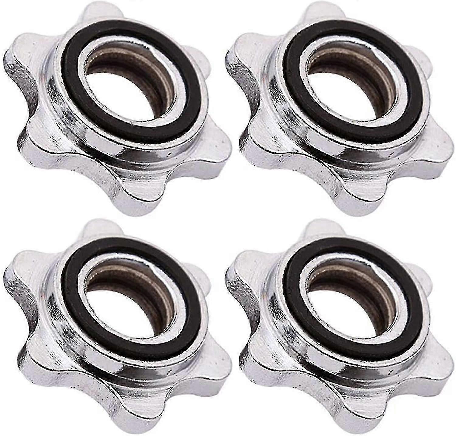 Barbell Spinlock Collar Screw Dumbbell Weight Bar Screw Clamps Barbell Spinlock Collars Dumbell Anti-slip Spinlock Collars Barbell Hex Nut 2.5cm Insid