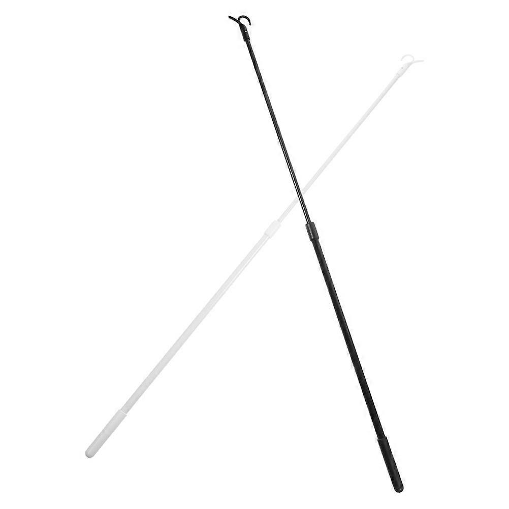 Window Treatment Rods Draw Rod For Cordless Blinds Impact Resistance Home Decor 2Pcs