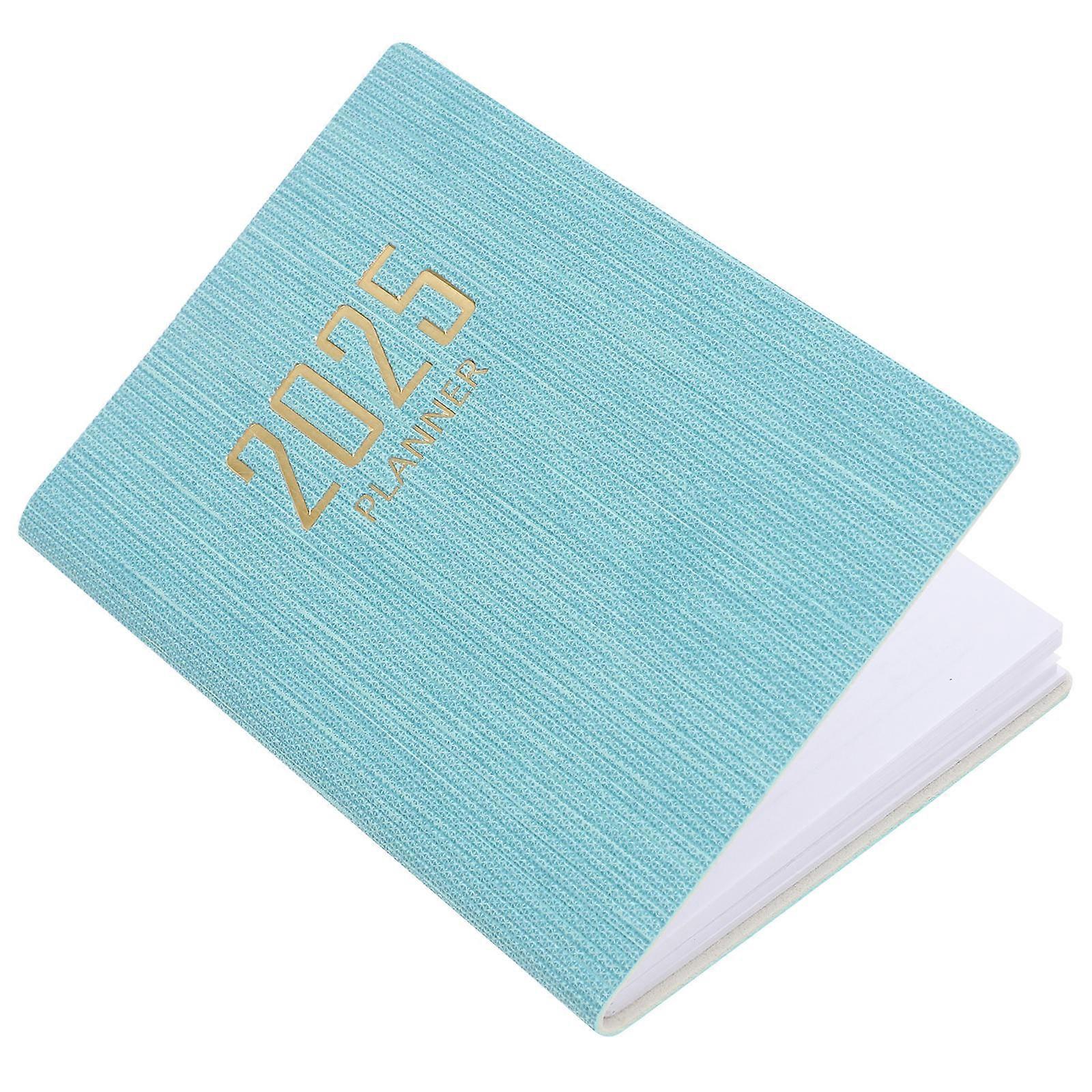 Skyblue Appointment Book 2025 with Thick Paper and PU Cover for Office Use Weekly Planner Small Size