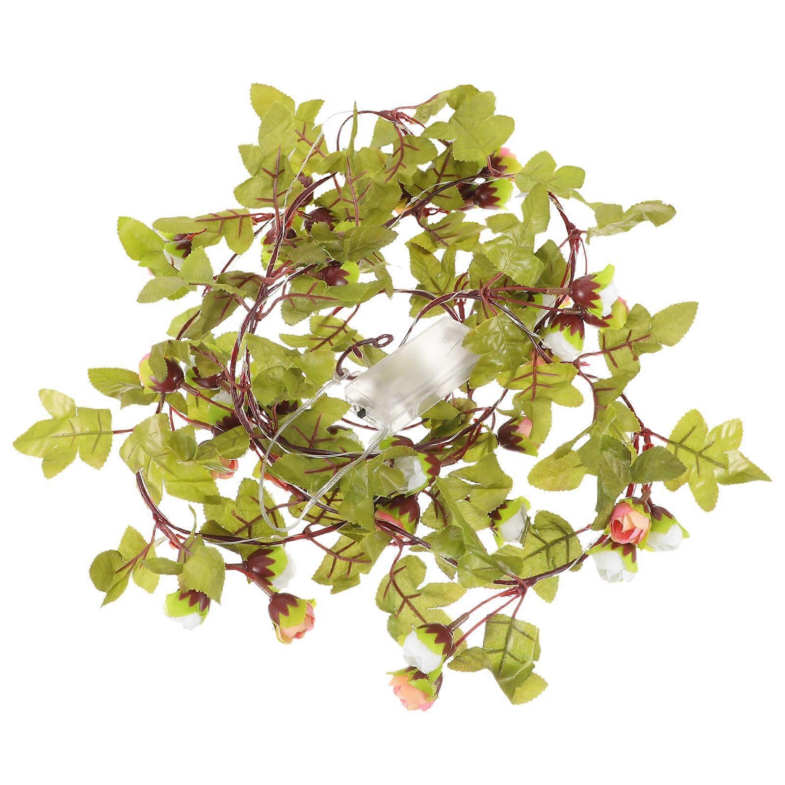 מחרוזת אור טבע תפאורה חם לבן פלסטיק הגנה 220x2.2 ס"מ אספקה למסיבה 1 יחידות