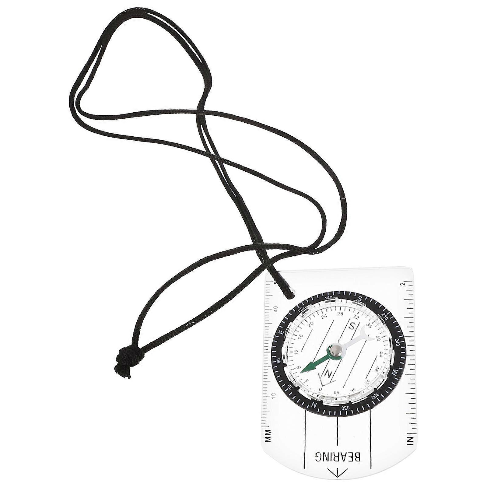 9Pcs Travel Compass Set Multi Function Portable Navigation Tool Small Map Compass