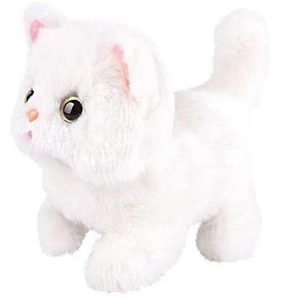 Toy cat/kitten with sound and movement - Battery-powered white