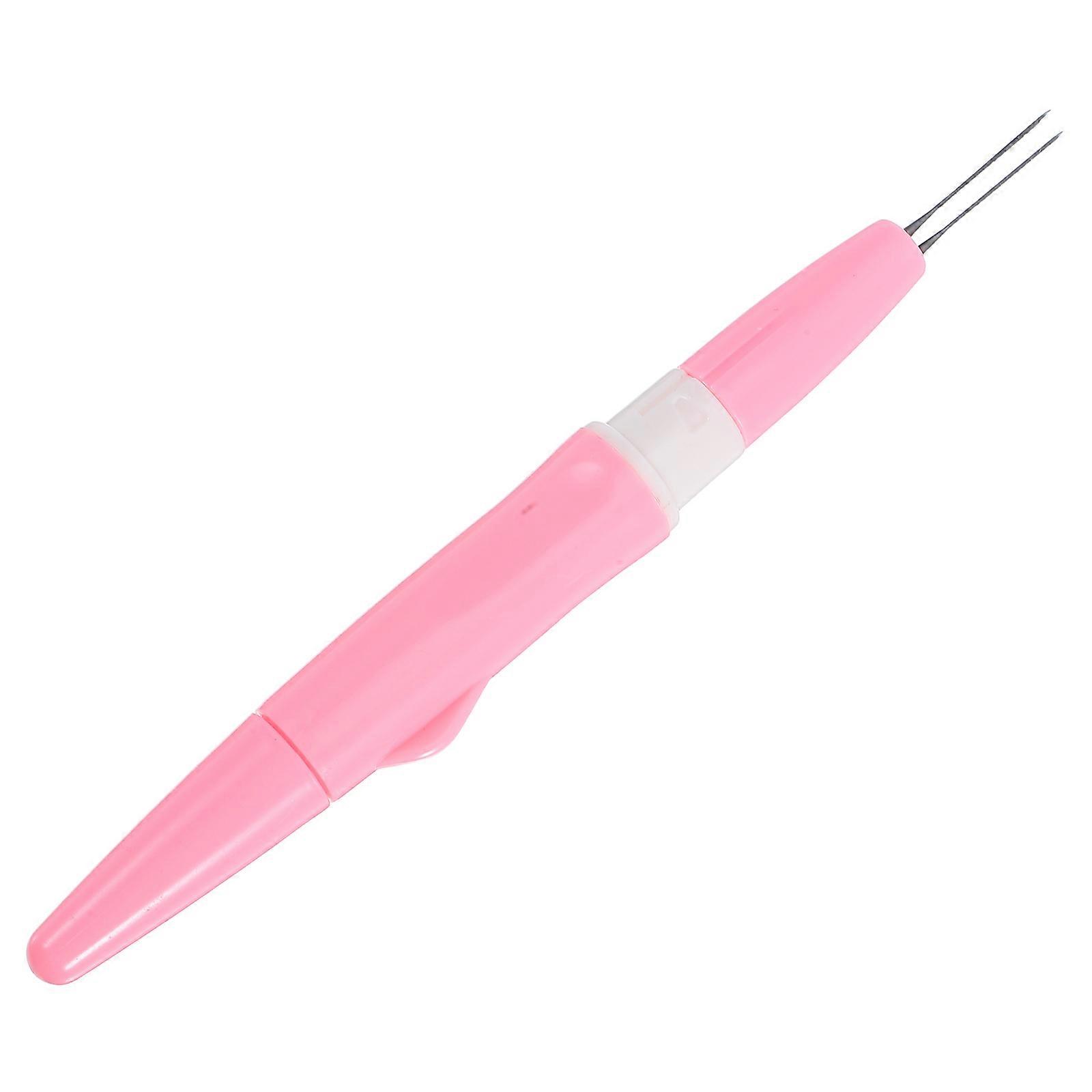 Punch Needle Tools For Embroidery Felting Pen Tool Pink Wool Felting Diy Craft Projects 15.00X1.70X1.70CM 1Set