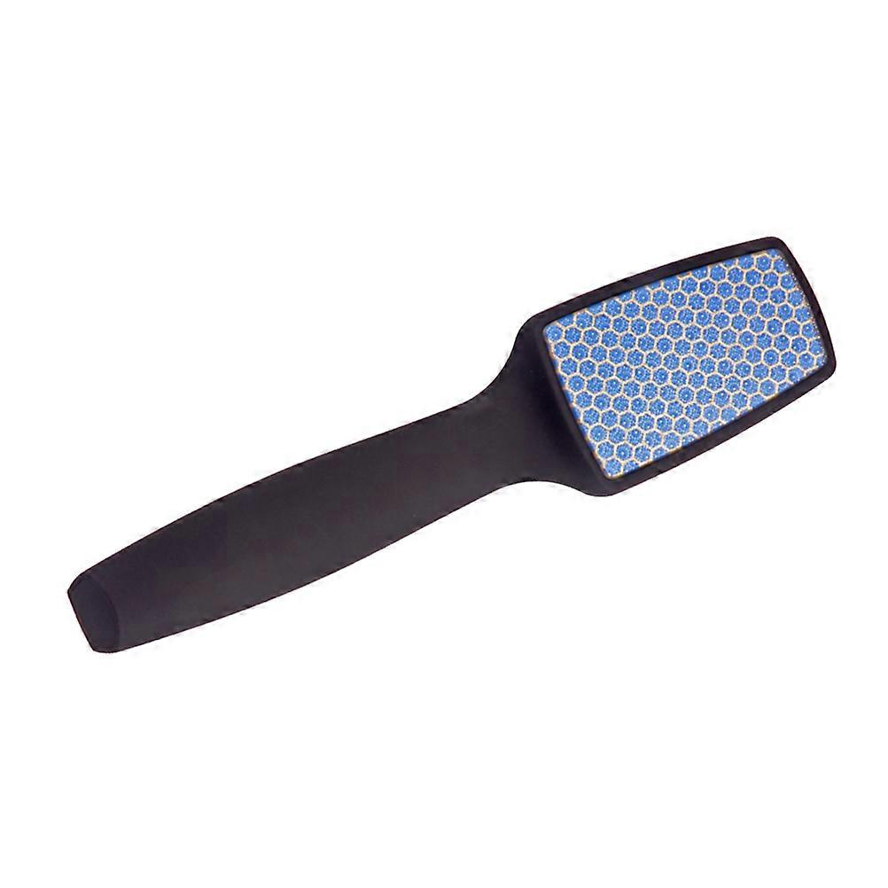 Handheld Foot File for Home Use Safe Pedicure Tool Made of Plastic Black Color Lightweight and Durable 1 Pc
