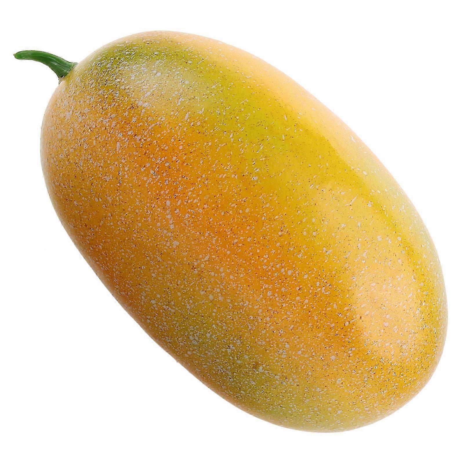 Hami Melon Models Decorative Fruit Simulation Fruit Theme Decorations Foam Material Oval Shape Realistic Design 1Pcs