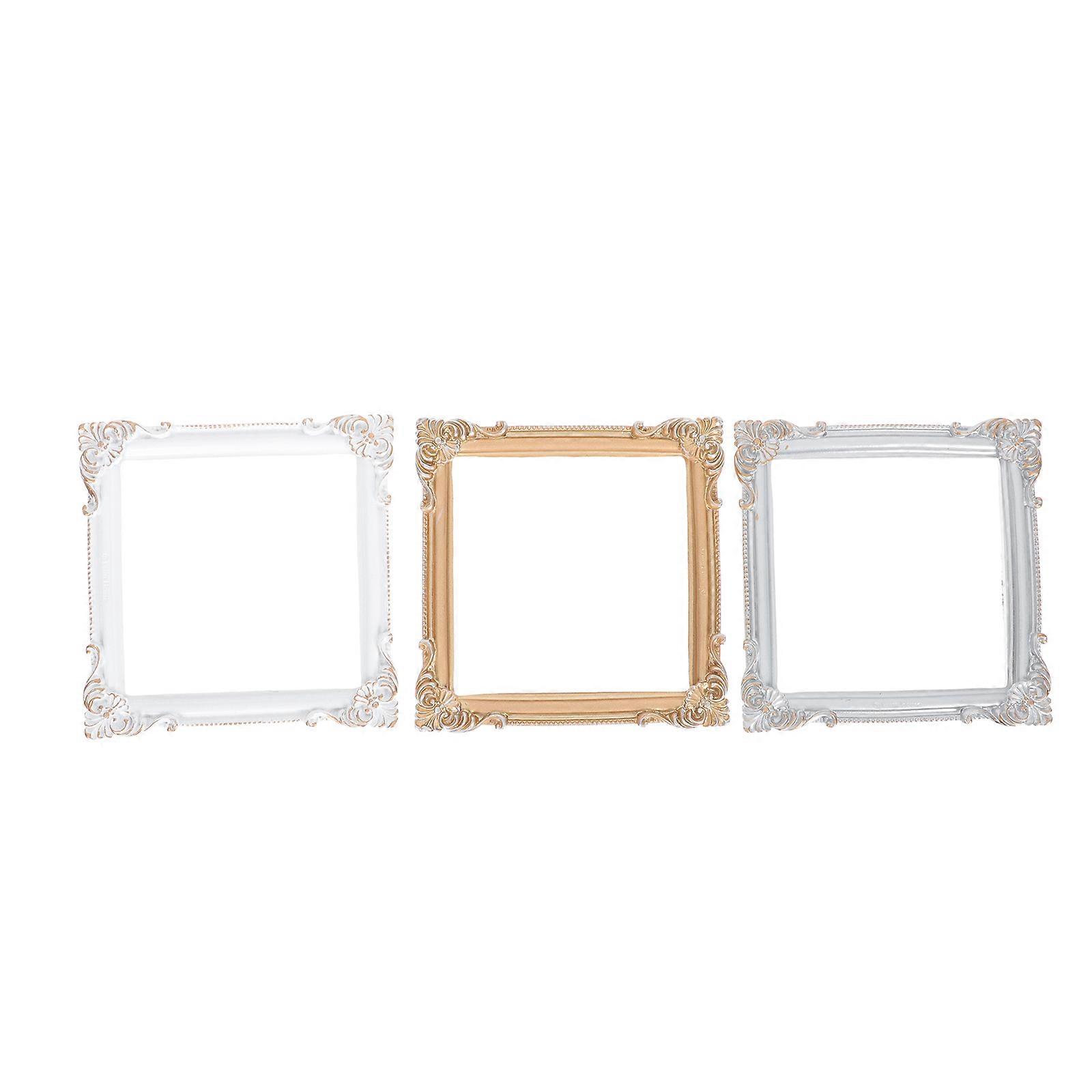 Creative Photo Frame Display Designed For Featuring A Retro Style Decoration And Compact Size Of 11.5X11.5cm 3Pcs