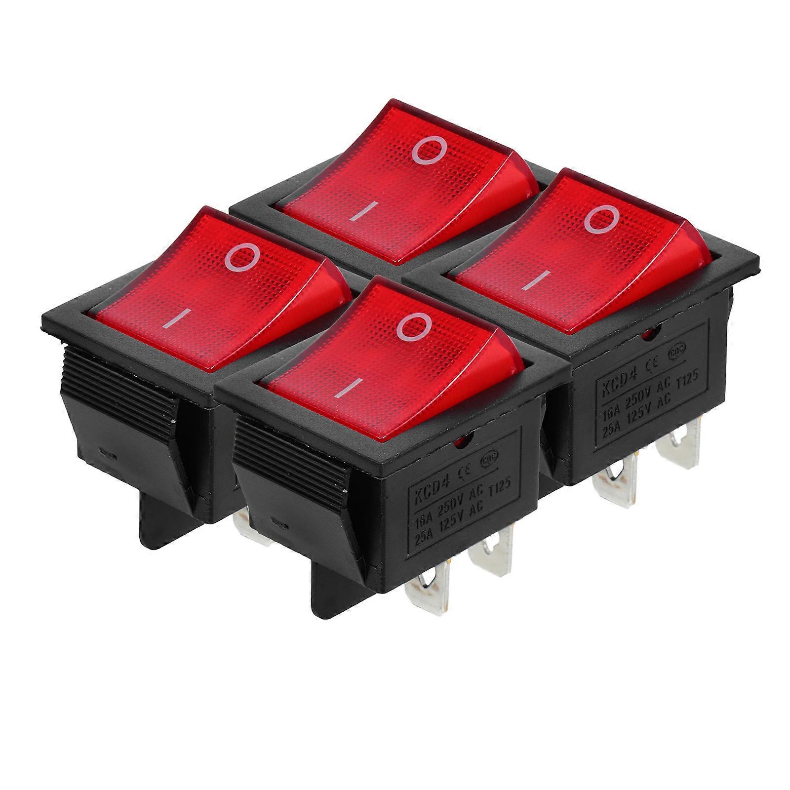 4pcs High Performance Heat Resistant Rocker Switch Kit for Generator Control Panels – Easy Installation, Reliable Power Control Accessory for