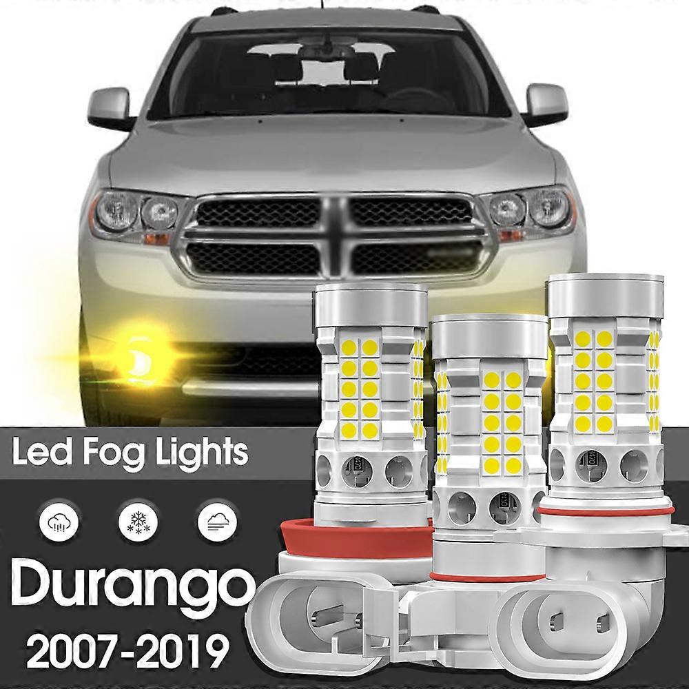 Canbus LED Fog Light Lamp 2pcs Accessories For Dodge Durango 2007 2008 2009 2010 2011 2012 2013 2014 2015 2016 2017 2018 2019