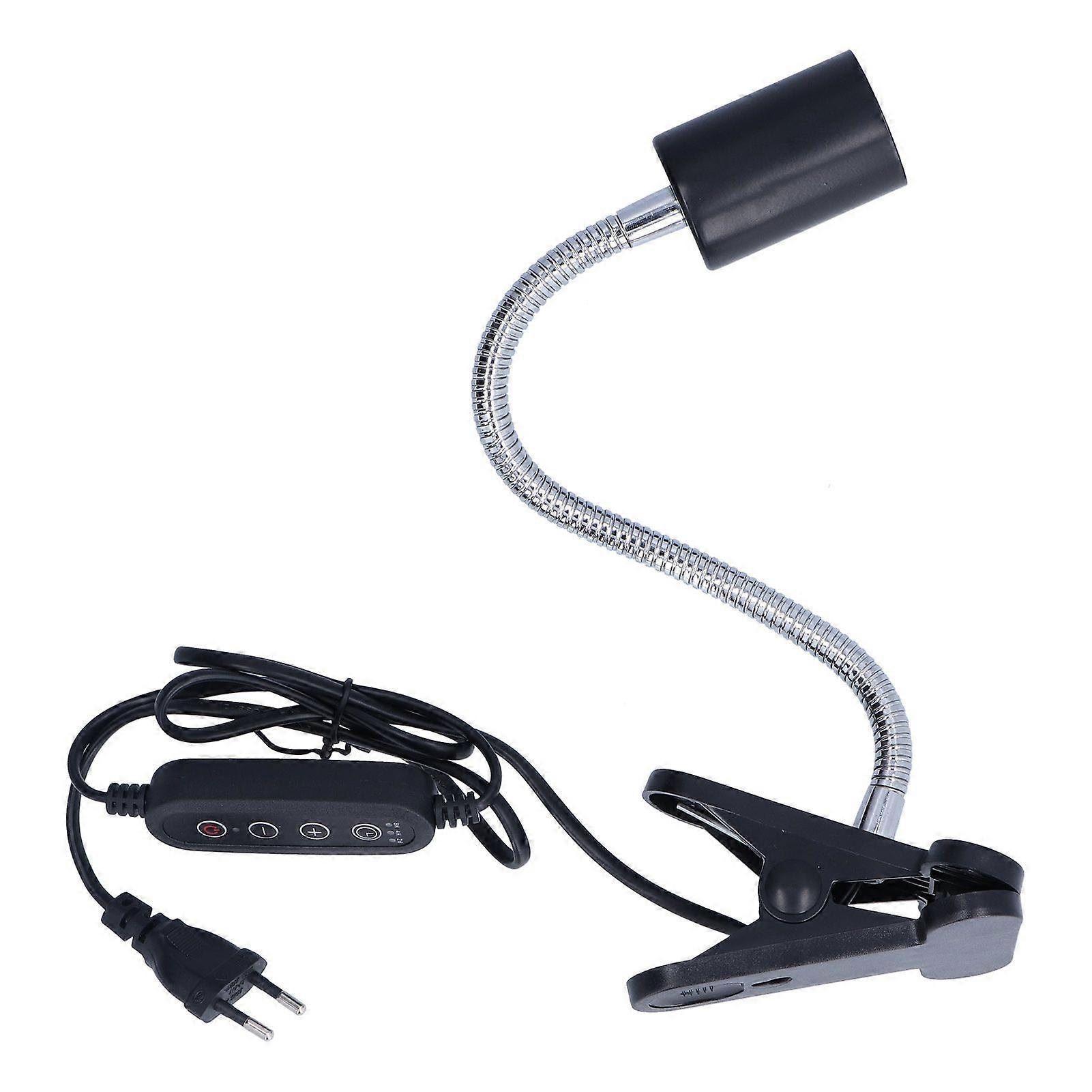 Reptile Heat Lamp Holder Reptile Basking Lamp Bracket with Timing Function E27 EU Plug 220V