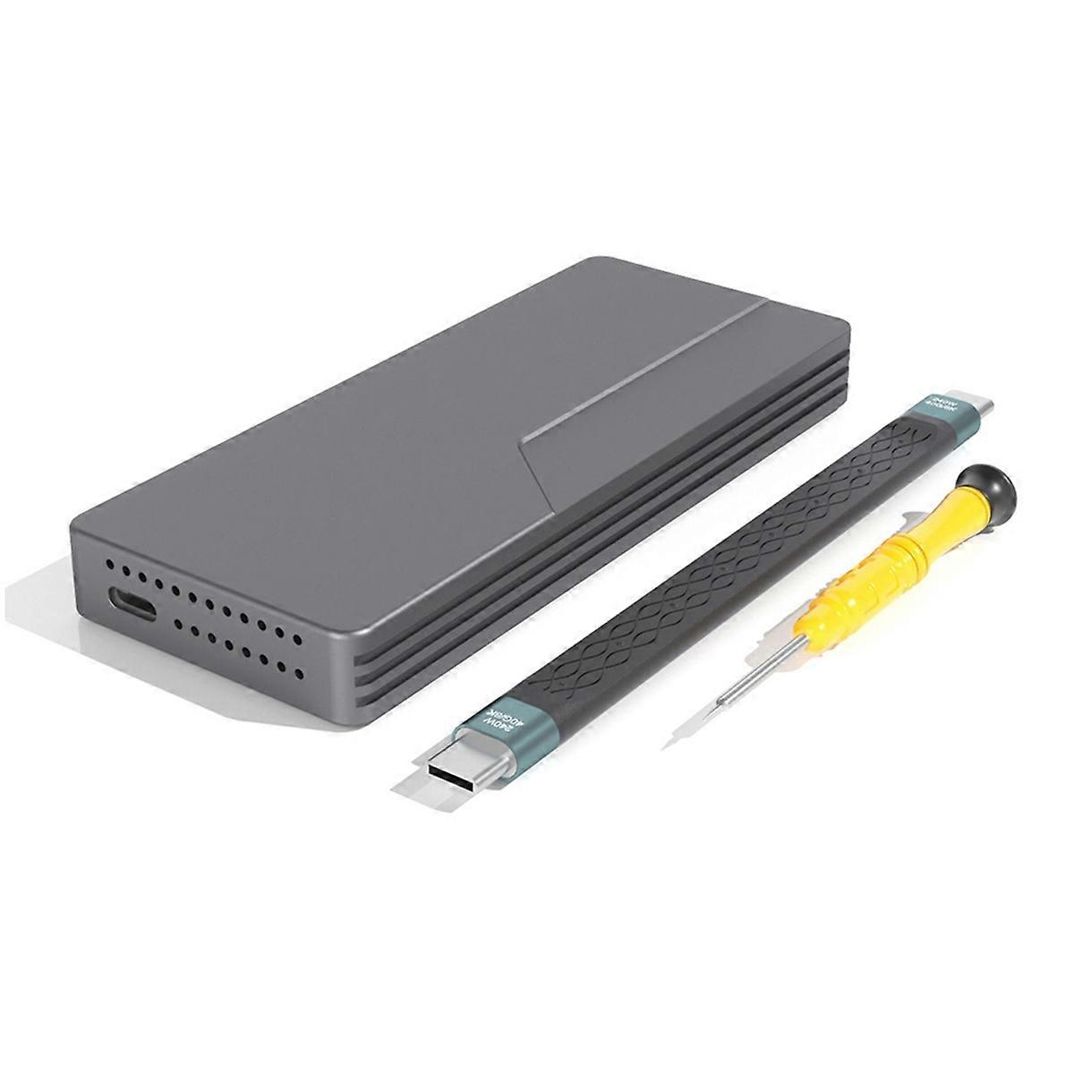 USB4.0 40Gbps NVMe SSD Case SSD Enclosure M.2 to USB4.0 Adapter for M.2 NVME PCIE Built-in Cooling