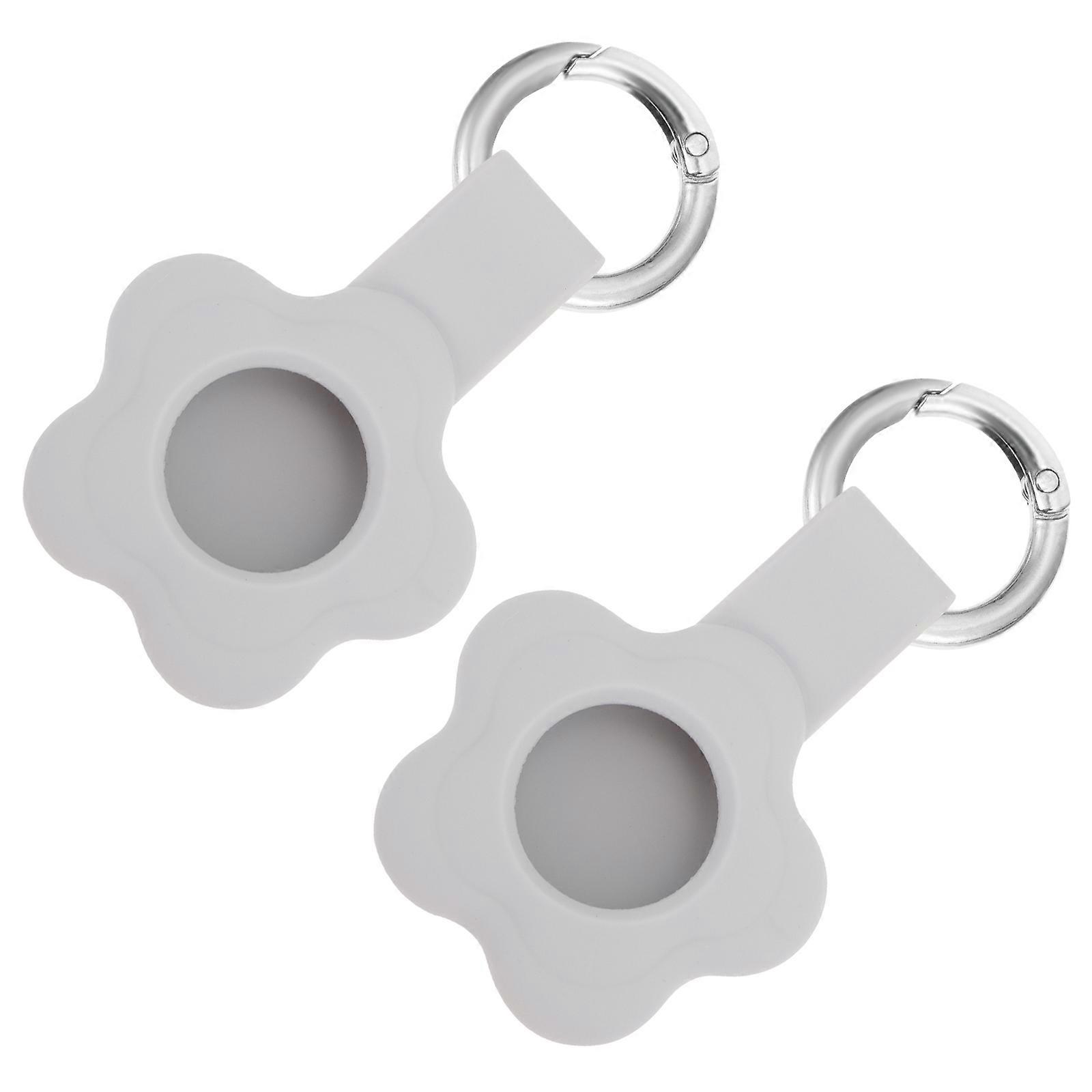 2Pcs Protective Keychain Attachment Portable Design Compatible With Airtag For .5X4.5CM Protection