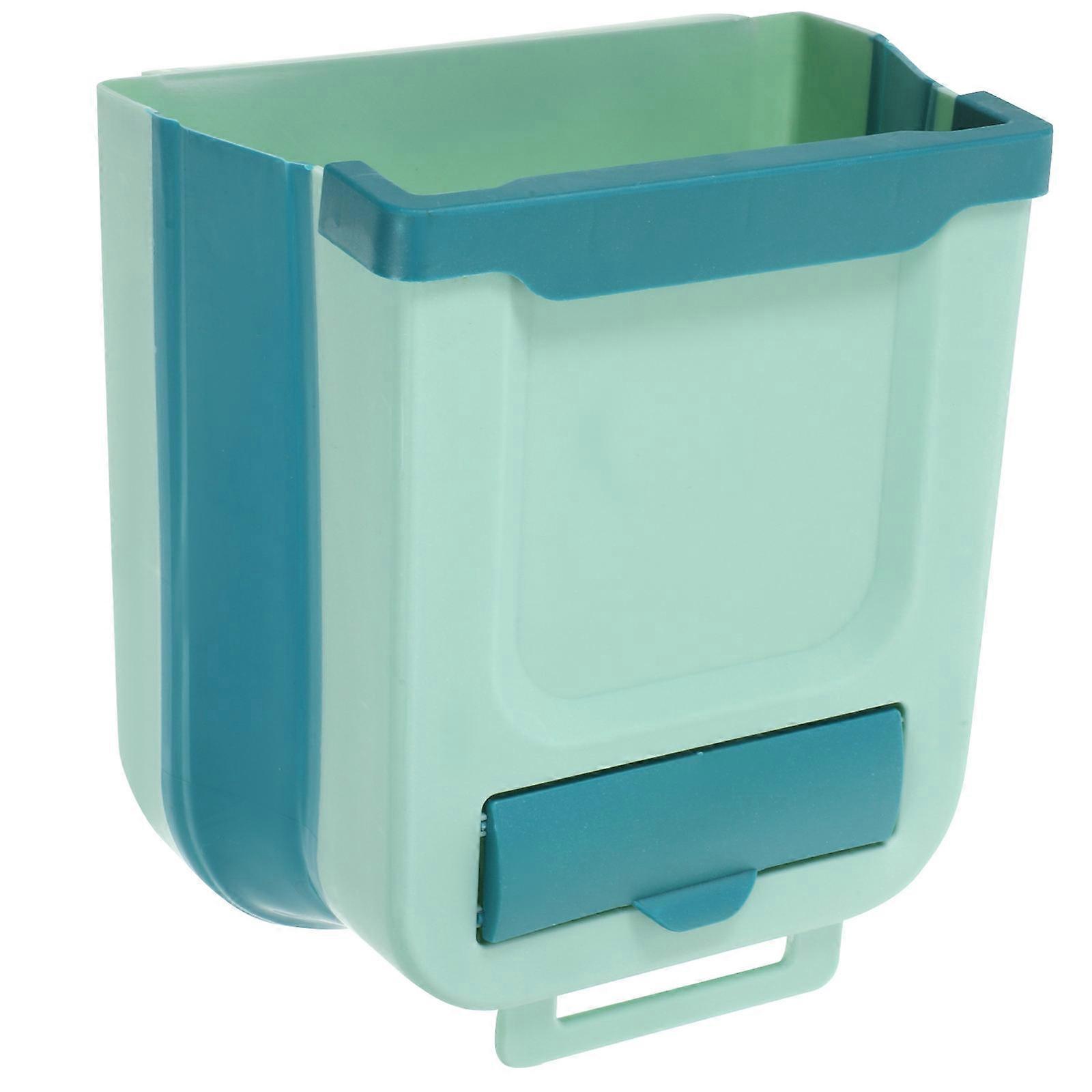 Foldable Hanging Kitchen Waste Bin Lightweight Garbage Can for Storage Compact Design for Home and Car Use