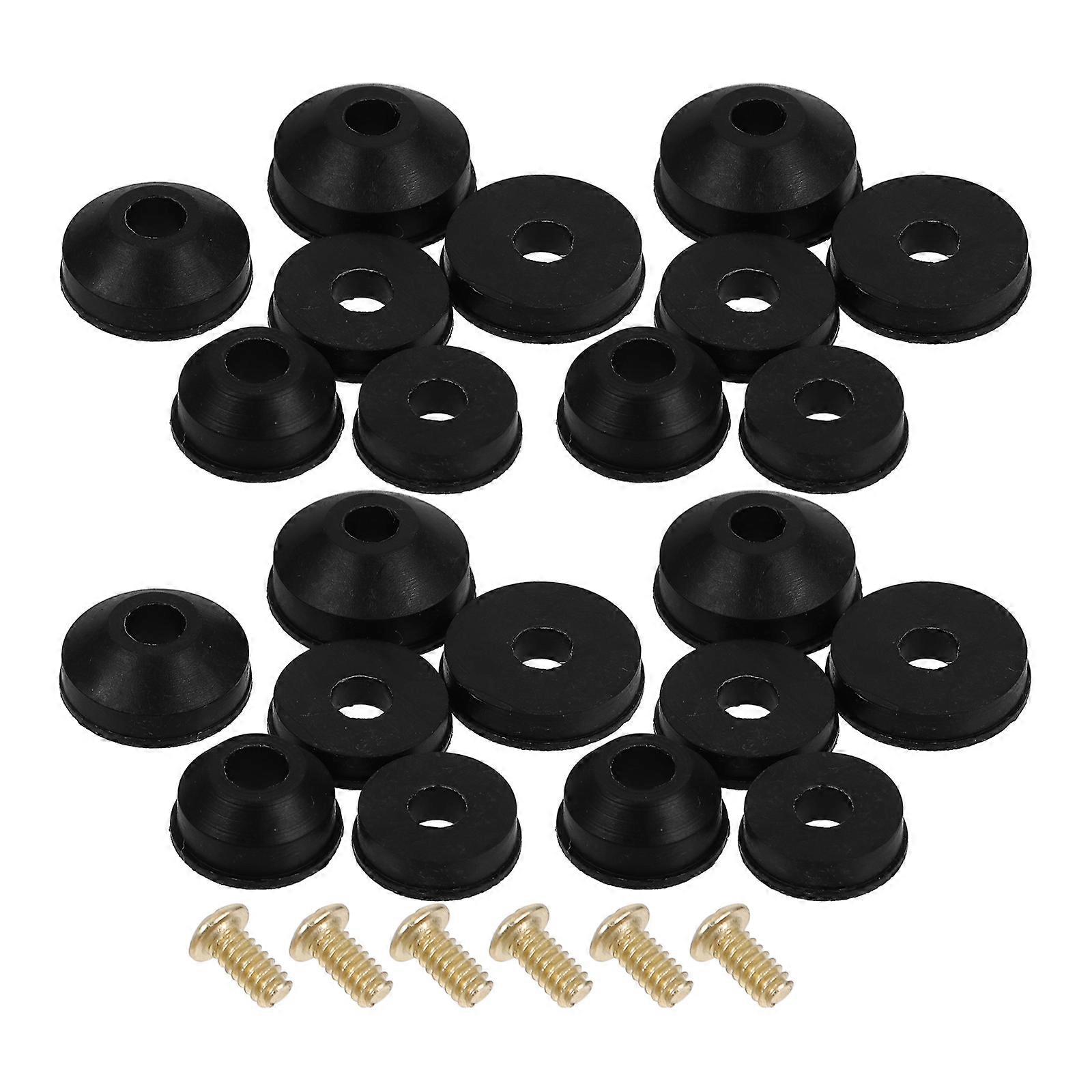 58pcs Faucet Washer Repair Kit for Leak Fix Includes Flat and Beveled Washers for Garden Hose and Faucet Stem Replacement