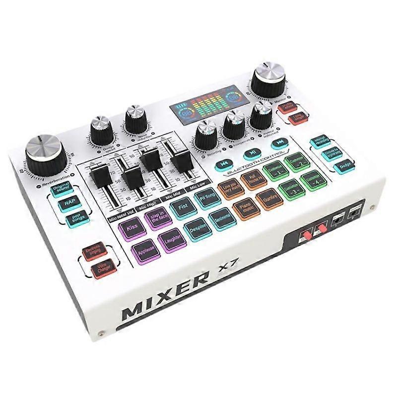 X7 Audio Mixer Microphone Live Sound Card X7