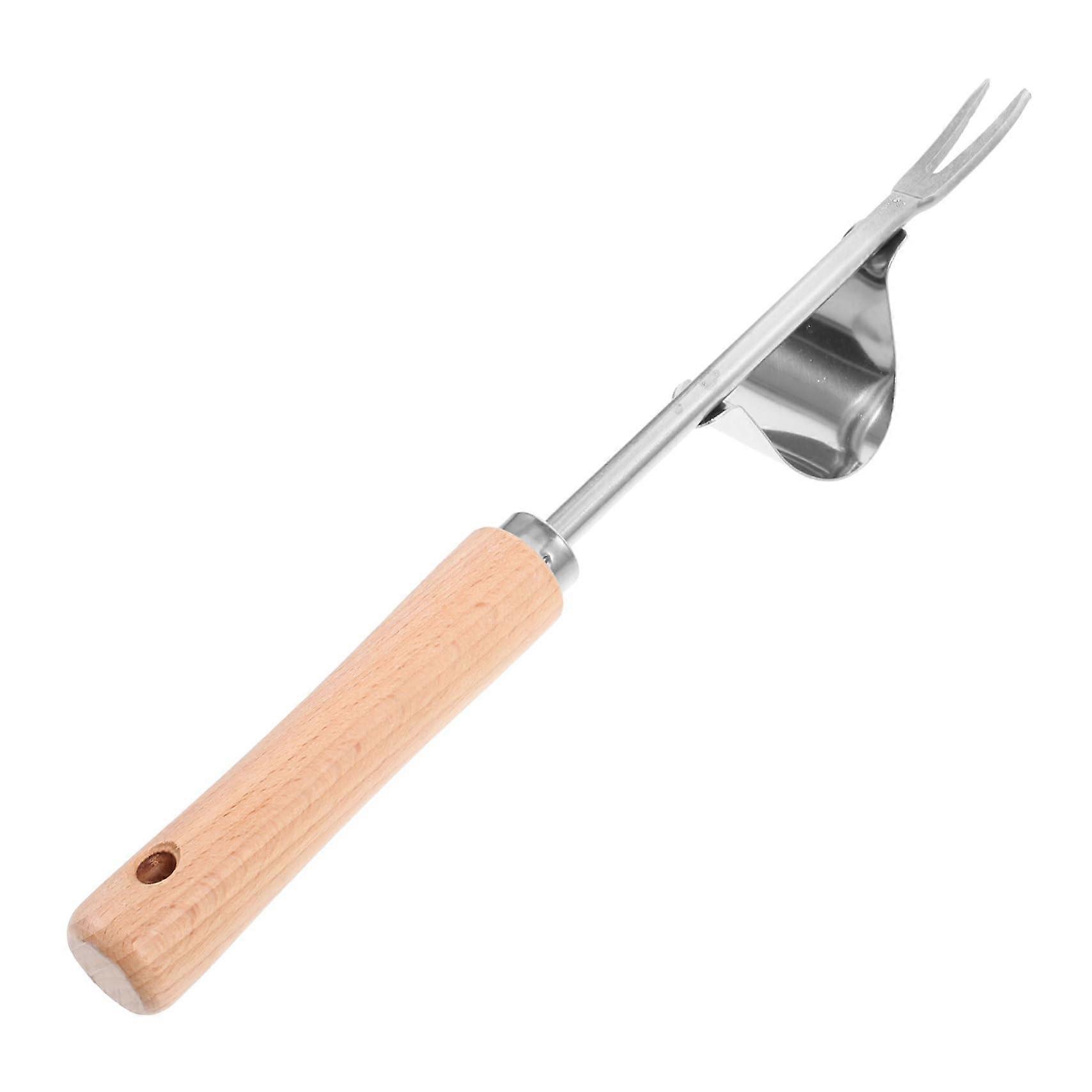 2 Pieces Manual Weed Puller Ergonomic Hand Weeder Durable Tool for Weeding, Loosening Soil, and Transplanting in Gardening