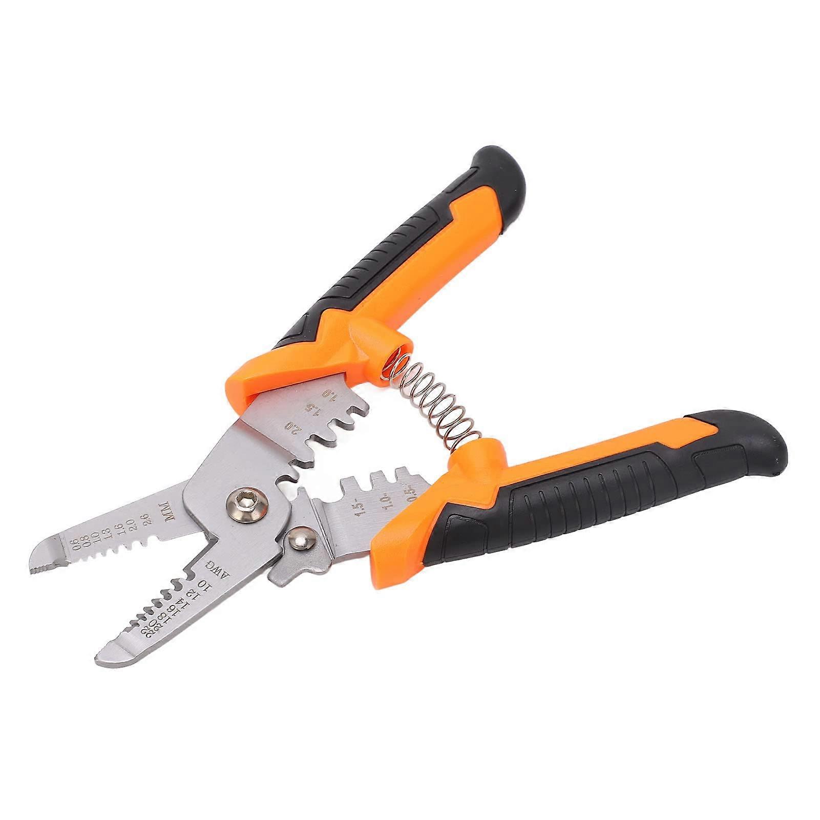 Wire Cable Cutter with Curved Blade for Clean Cuts, Telecom Wire Stripper 120-6282
